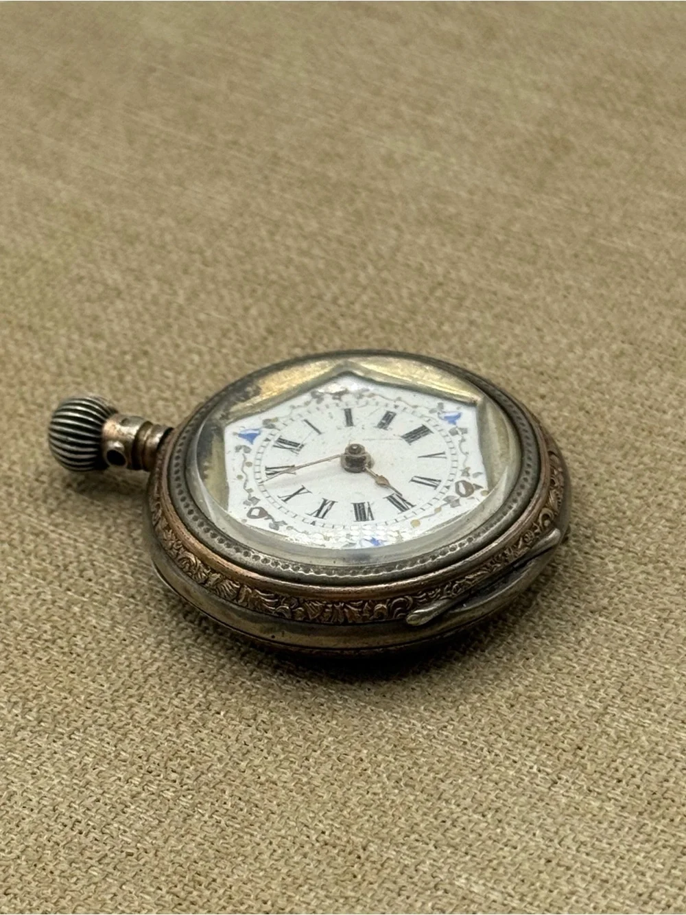 Antique 1920s Brass Pocket Watch